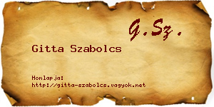 Gitta Szabolcs névjegykártya